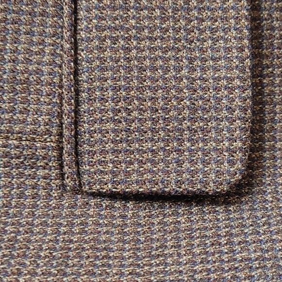 Pronto-Uomo Lambswool Brown Tweed Sports Jacket Size 42 R - Picture 2 of 12